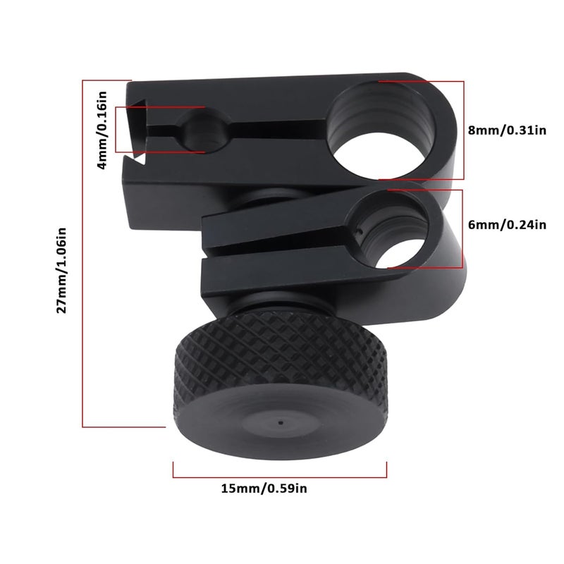 Briny River Dial Indicator Clamps Chuck Dial Gauge Swivel Dovetail Clamp Suitable for 8mm 6mm 4mm Test Indicator Mount - Image 4